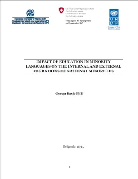 Impact of education in minority languages on the internal and external migrations of national minorities